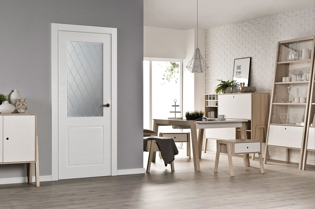 Door trends 2023 Wood and glass mix